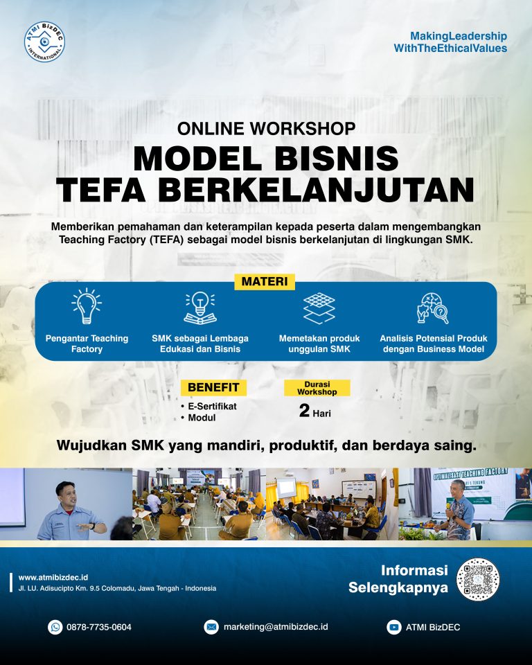 Workshop untuk mengembangkan model bisnis TEFA Berkelanjutan